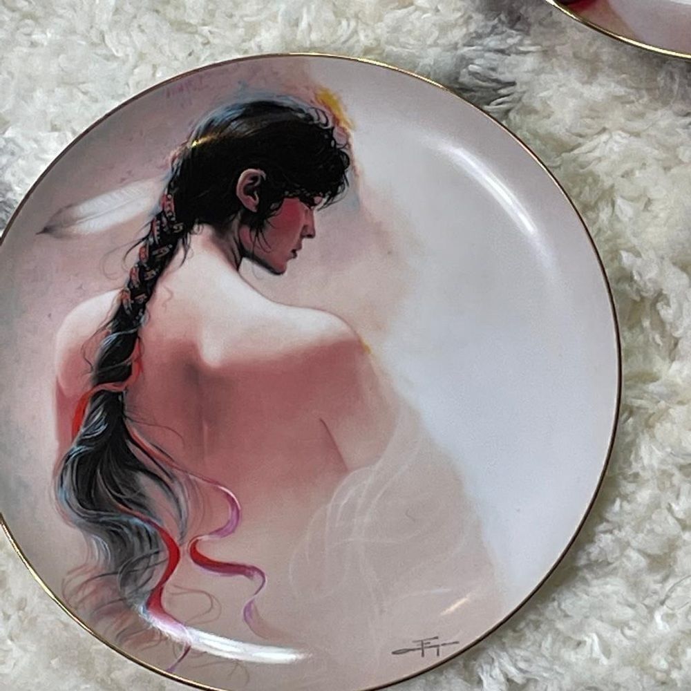 Tranquility Suite Collectible plate pair